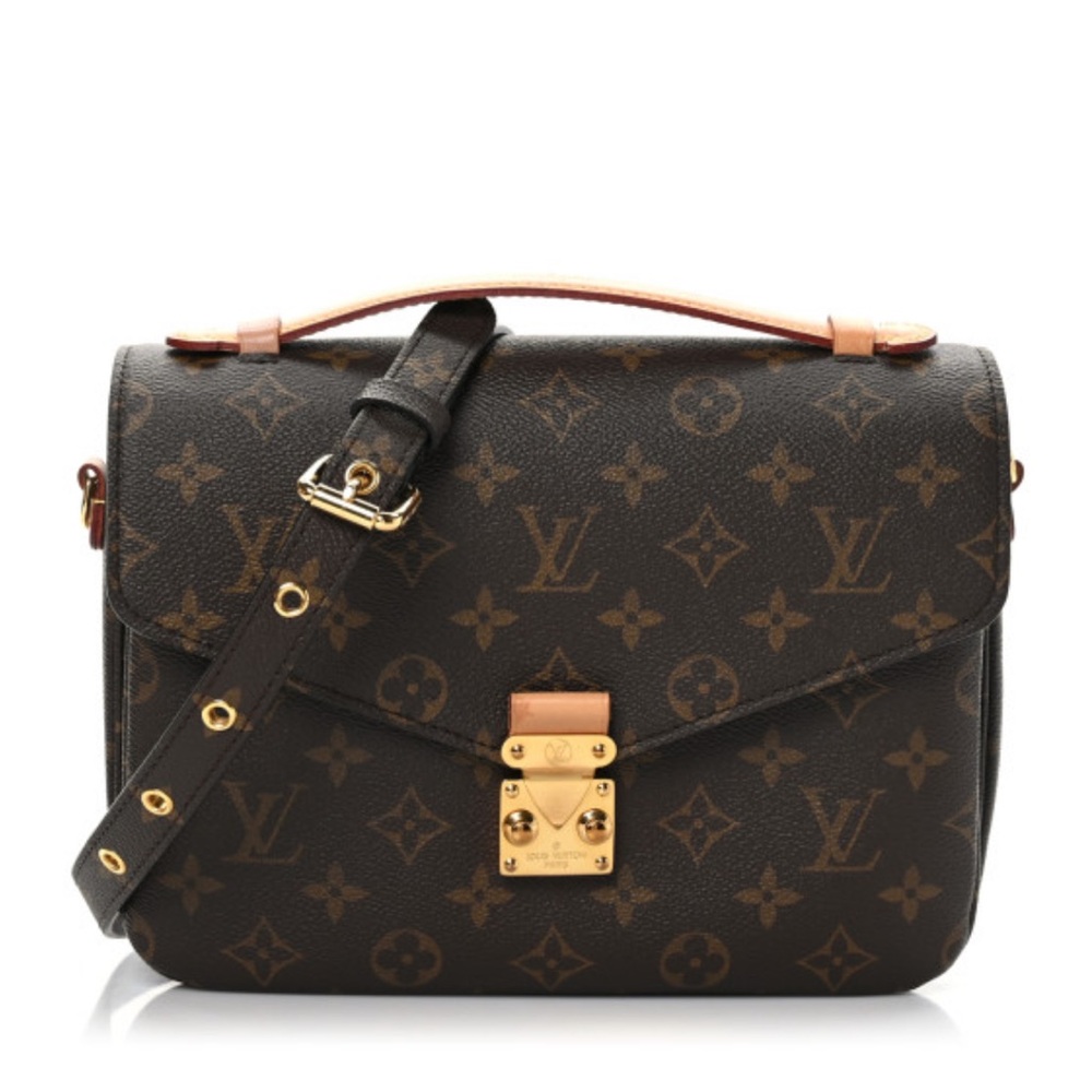 Louis Vuitton Brown and Gold Crossbody Bag with Monogram